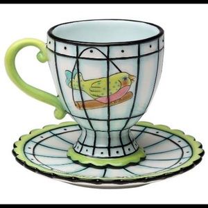 ‼️HAND PAINTED TEACUP AND SAUCER by Babs